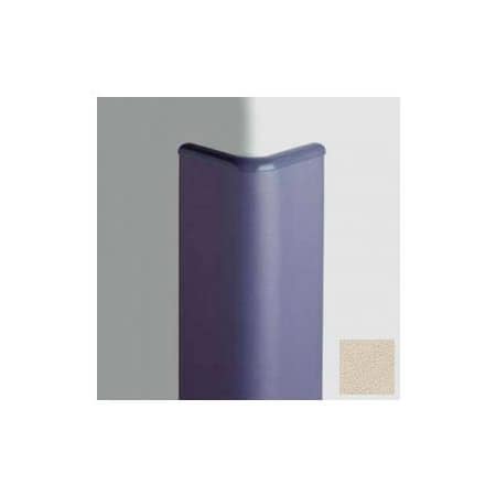 Pawling Surface Mounted Corner Guard Bullnose 90Deg, 3'' Wings, 8'H W/Caps, Bone CG-30-8-238